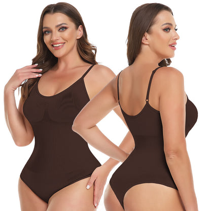 Thong Shapewear Bodysuit Women'S Tummy Control Snatched Full Body Shapewear