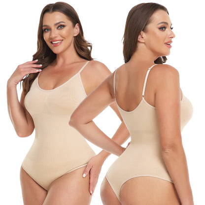 Thong Shapewear Bodysuit Women'S Tummy Control Snatched Full Body Shapewear