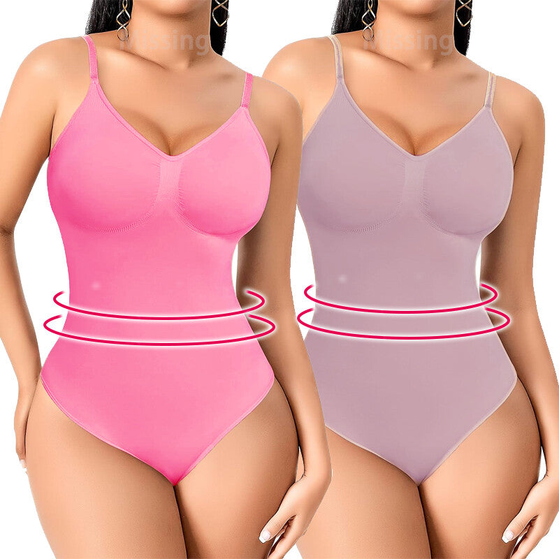 Thong Shapewear Bodysuit Women'S Tummy Control Snatched Full Body Shapewear